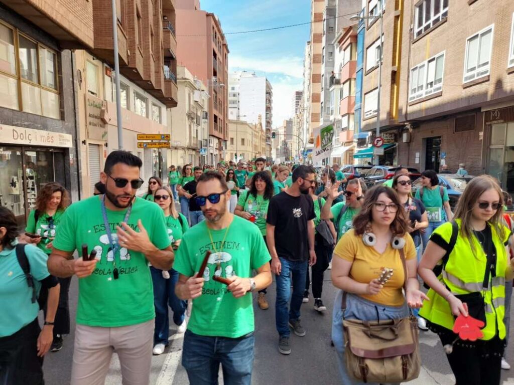 Huelga en educación y manifestación en Castelló