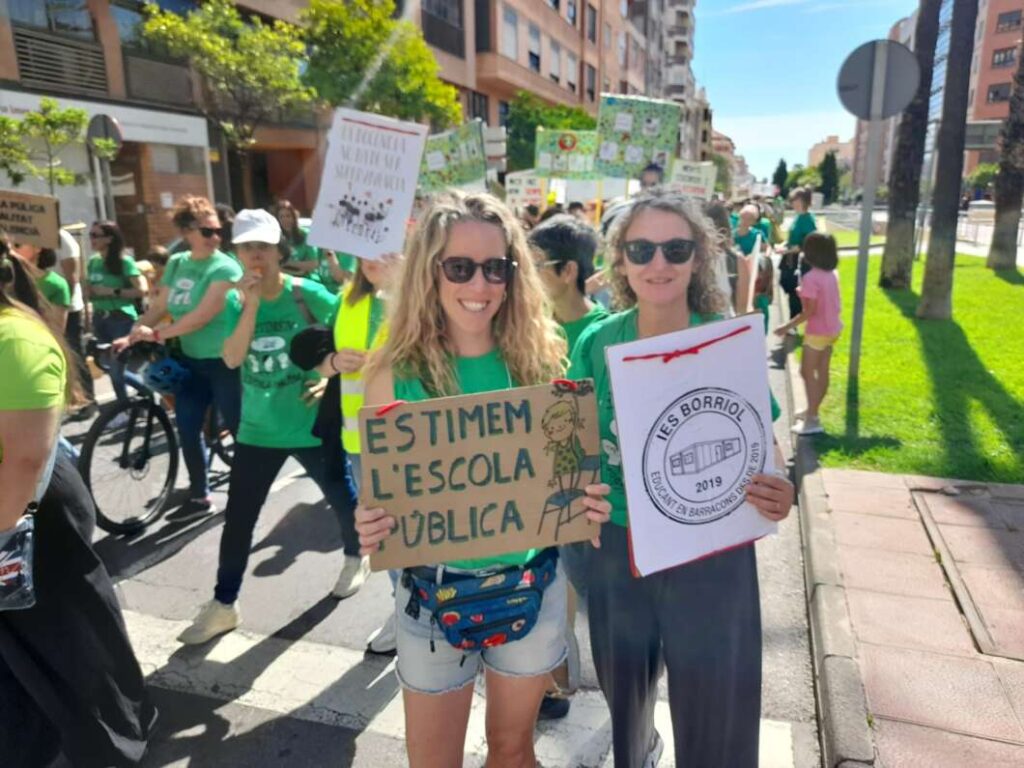 Huelga en educación y manifestación en Castelló