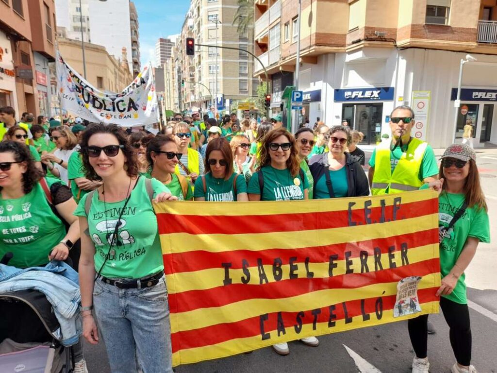 Huelga en educación y manifestación en Castelló