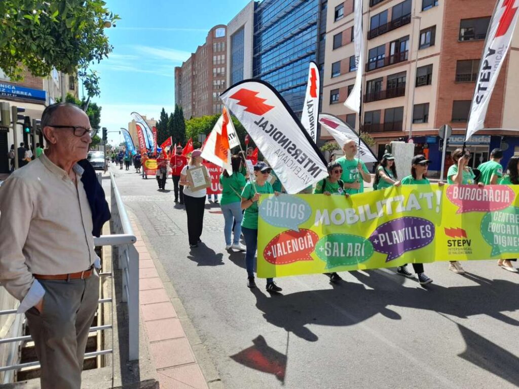 Huelga en educación y manifestación en Castelló