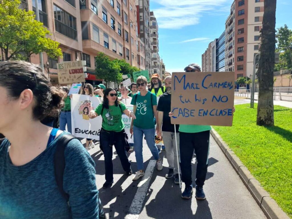 Huelga en educación y manifestación en Castelló