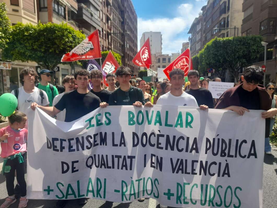 Manifestación de los trabajadores de la educación pública 2026