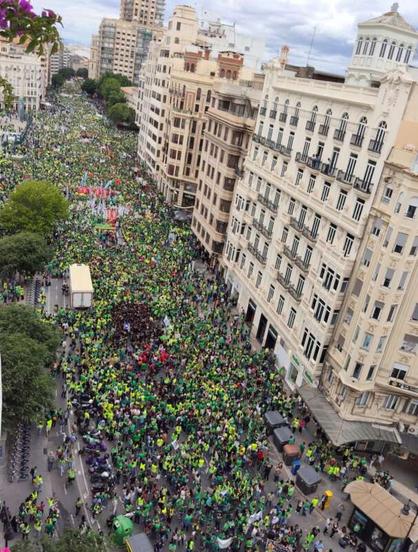 Manifestación en València por la educación pública