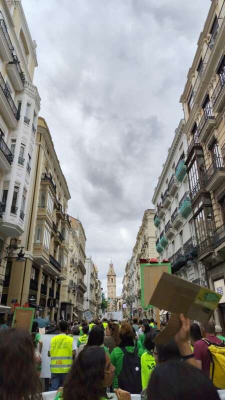 Manifestación en València por la educación pública