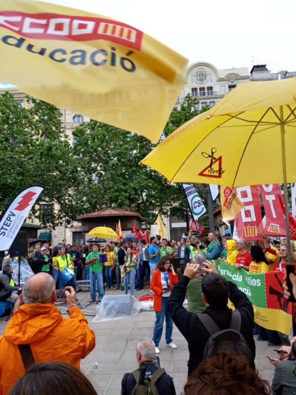 Manifestación en València por la educación pública