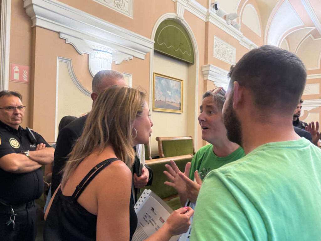 Enric Porcar y los profesores erxplican sus reivindicaciones a la alcaldesa 270526
