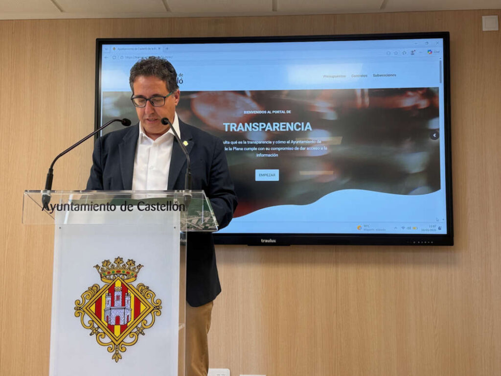 Portal de transparencia web ayuntamiento de Castellón 2026