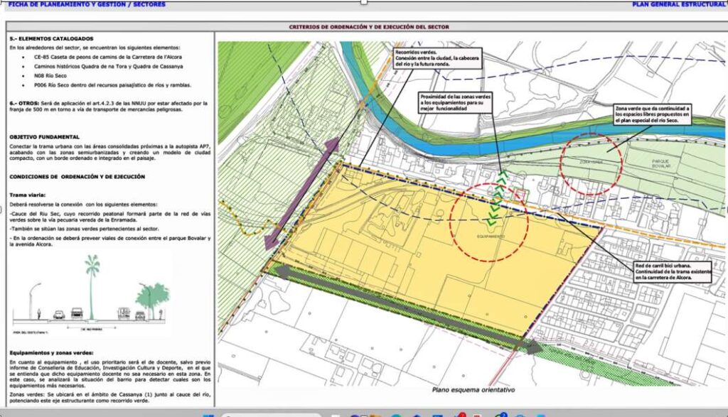 Protesta vecinal contra almacén de residuos de obra en el sector Cassanya Castellón 2026