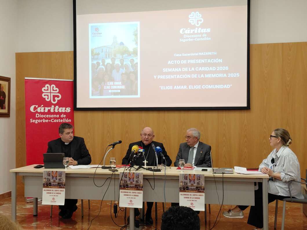 Castellón presentación de la memoria de Cáritas del año 2025