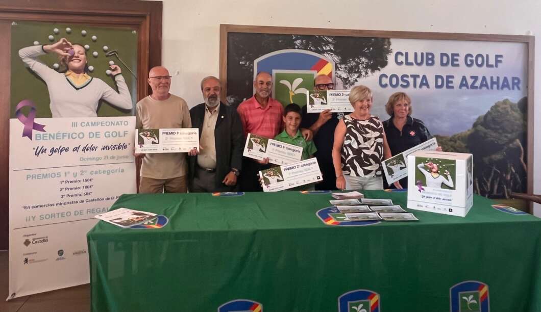 Castellón celebra un torneo solidario de golf contra la fibromialgia