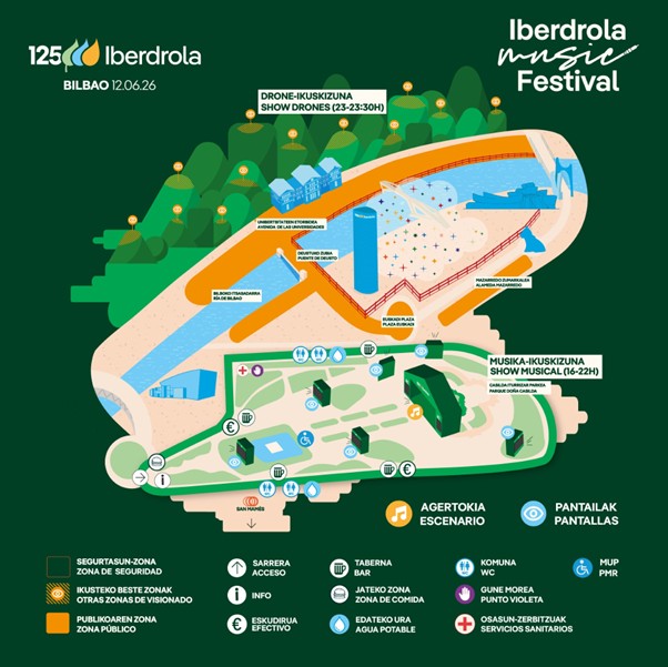 Bilbao celebra los 125 años de Iberdrola con un macrofestival y 1.500 drones
