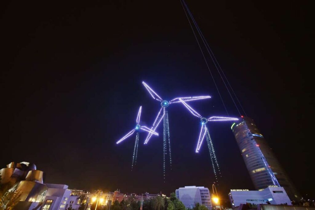 Iberdrola bate el récord de drones en España por su 125 aniversario