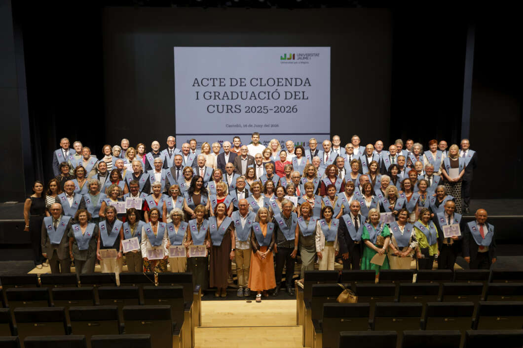 L’UJI clausura el curs de la Universitat per a Majors amb un rècord de matriculació