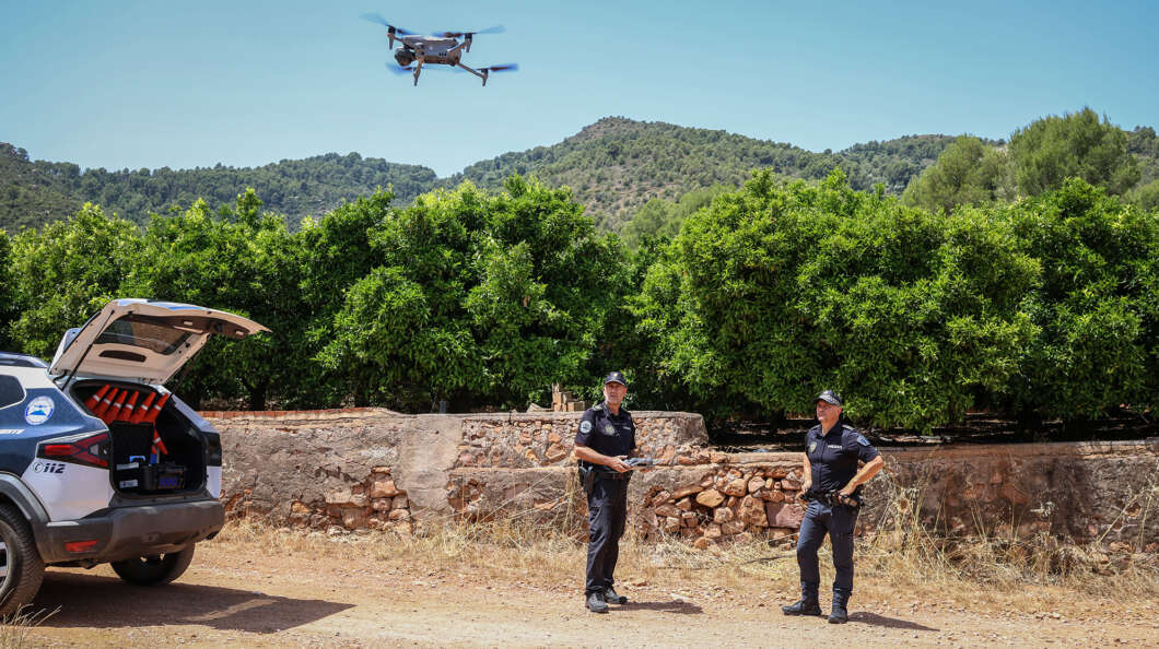 Onda policía local con dron para vigilar