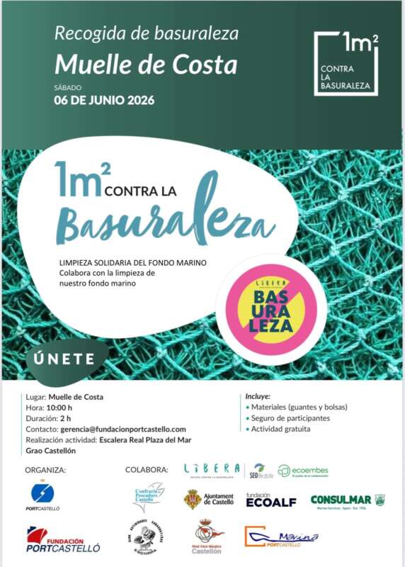 PortCastelló organiza una jornada de limpieza del fondo marino