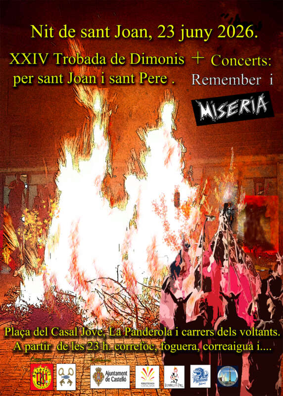 El Grau de Castelló viurà la Nit de Sant Joan amb la XXIV Trobada de Dimonis i novetats en la programació
