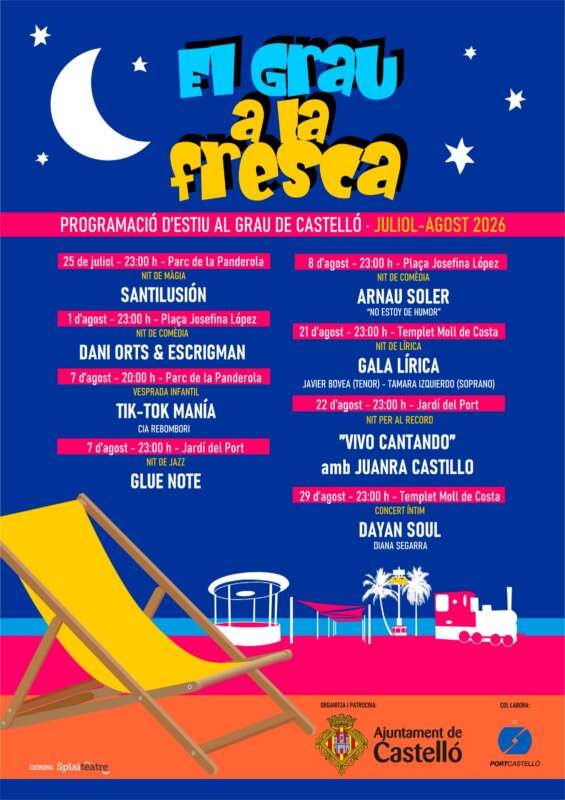 Torna ‘Grau a la Fresca’ amb cultura gratuïta aquest estiu