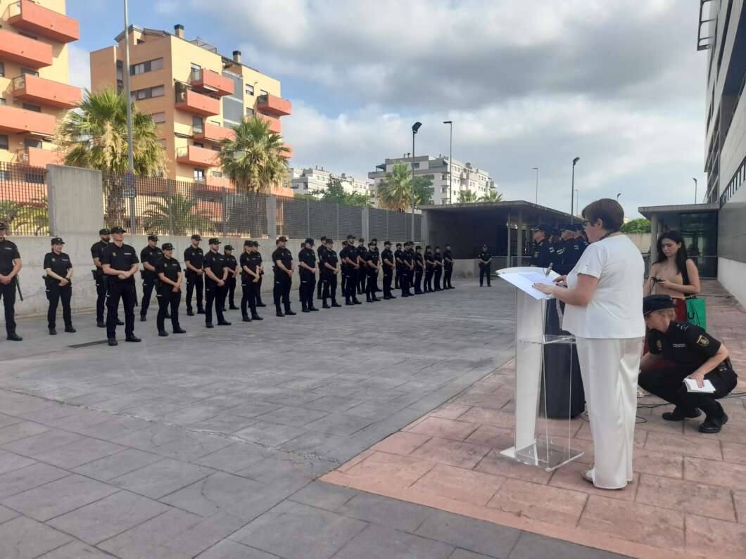 Castellón presentación de nuevos policías nacionales en prácticas