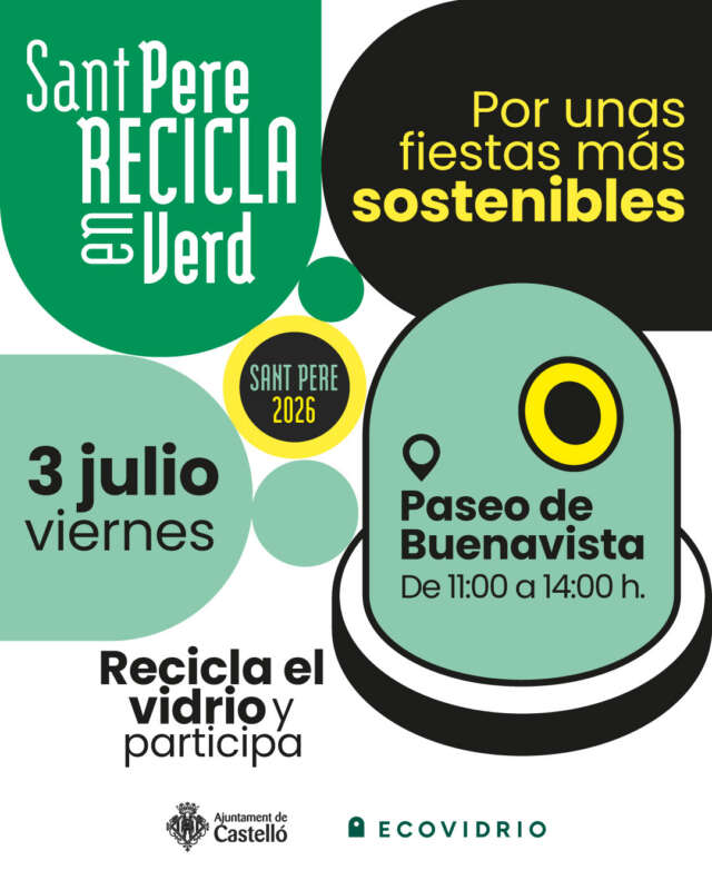 Campaña para fomentar el reciclaje durante las fiestas del Grao