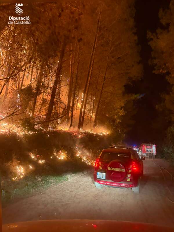 Incendio Vall d'Uixó bomberos 290726