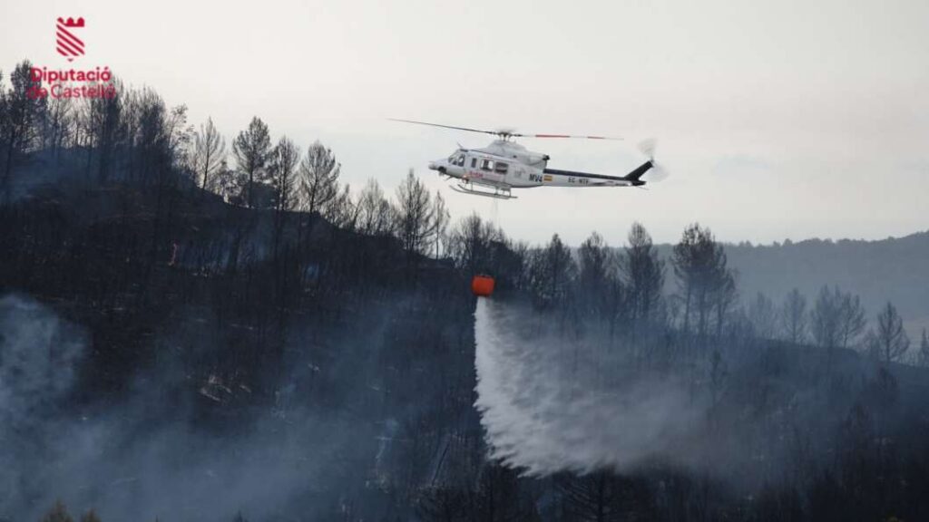 Incendios en la provincia, medios aéreos
