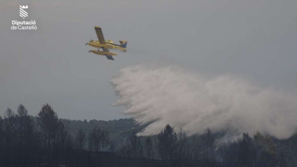 Incendios en la provincia, medios aéreos
