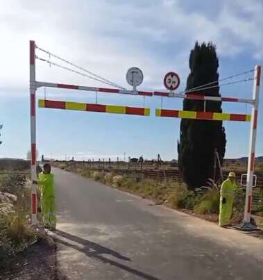 Nules i la Vall d'Uixó instal·len un gàlib per a protegir el camí la Ralla