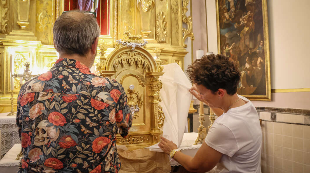 Onda restaura el sagrario del Ermitorio del Santísimo Salvador