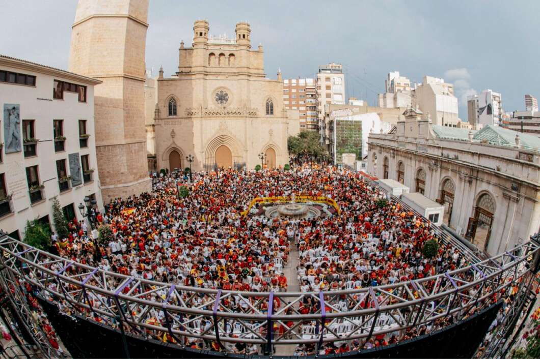 Final del mundial España Argentina en la plaza Mayor