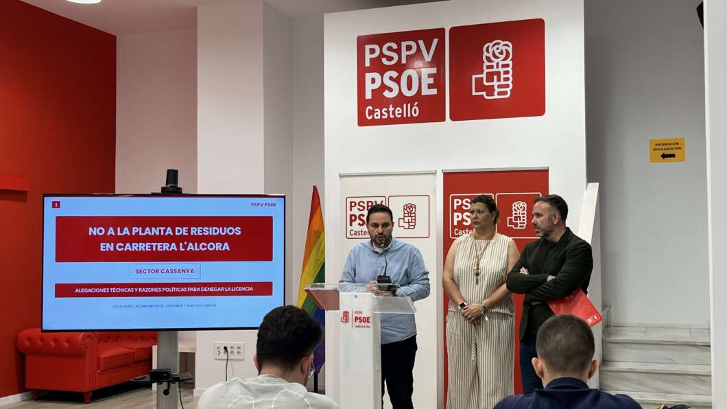 El PSPV reclama a Carrasco proves del bloqueig de la planta de residus de la carretera de l'Alcora