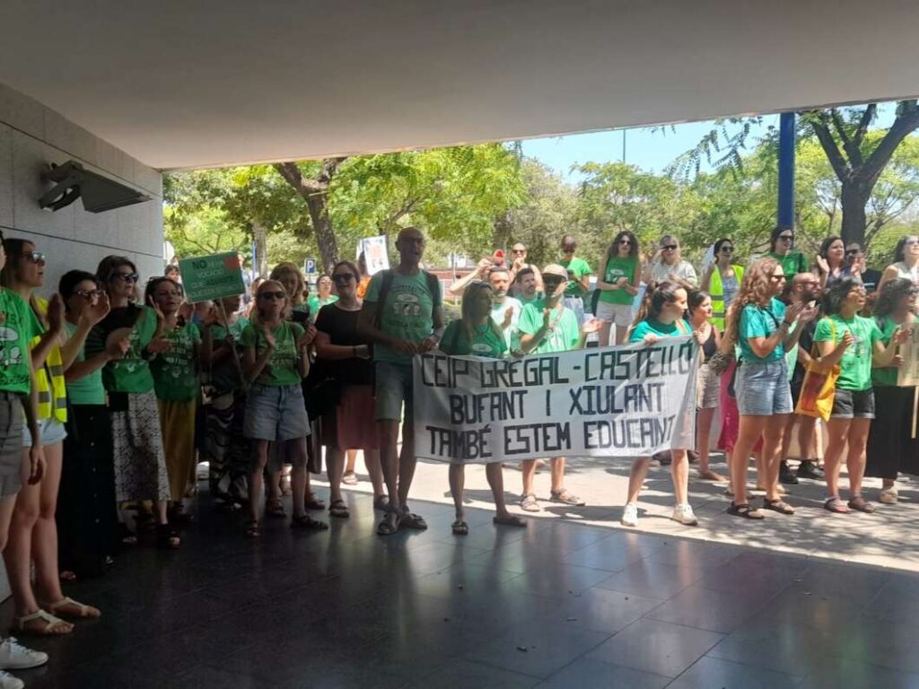 Protestas de docentes en la UJI