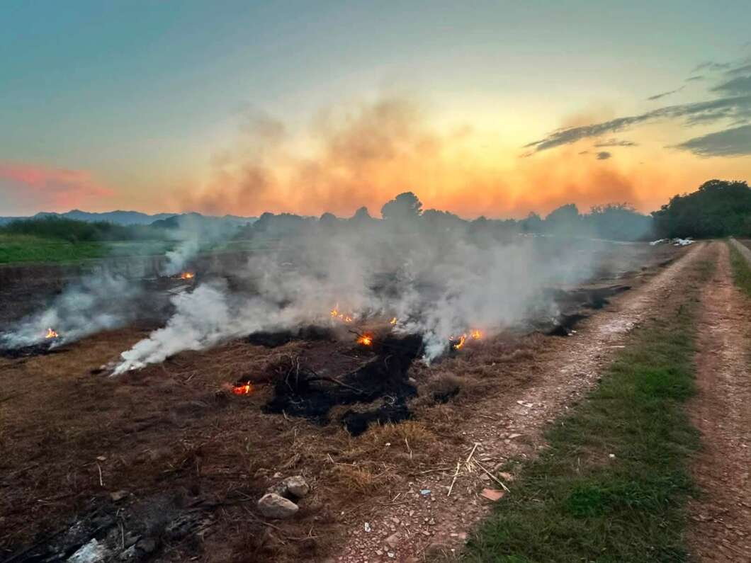 El 112 alerta d’una crema a Vila-real durant l’eclipsi