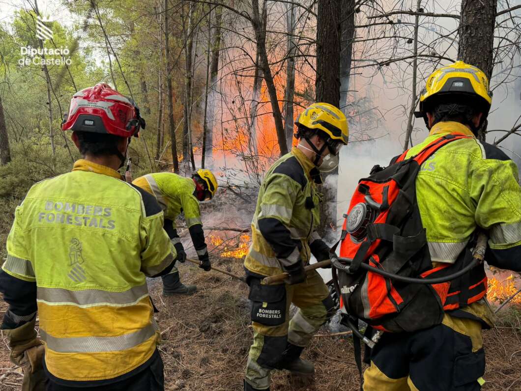 Los rayos ponen en alerta al interior de Castellón con cuatro incendios