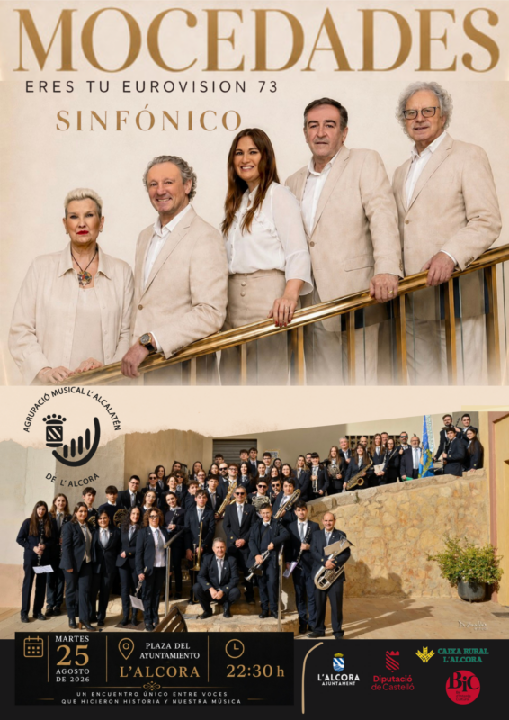 Mocedades oferirà un concert simfònic a l’Alcora