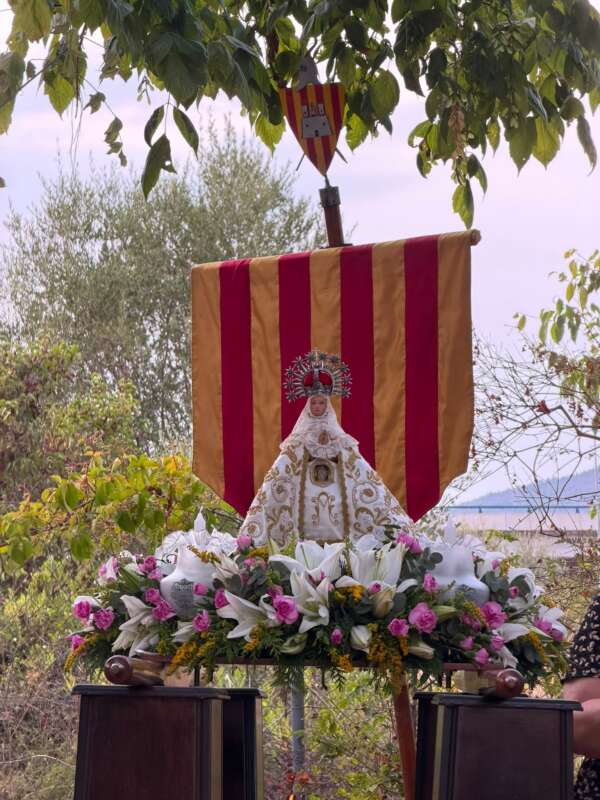La Mare de Déu del Lledó participa en la processó de Sant Francesc de la Font
