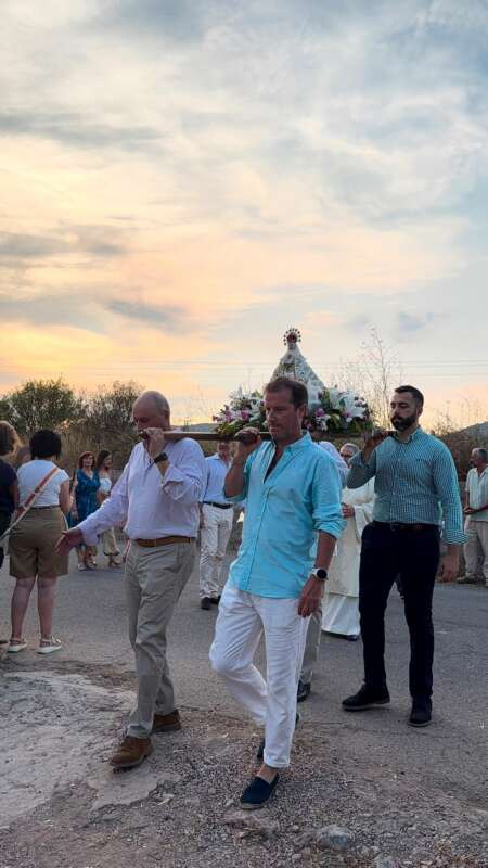 La Mare de Déu del Lledó participa en la processó de Sant Francesc de la Font