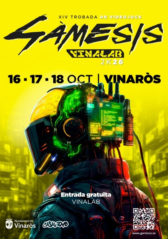 El Gàmesis 2K26 se celebrará del 16 al 18 de octubre en el Vinalab de Vinaròs
