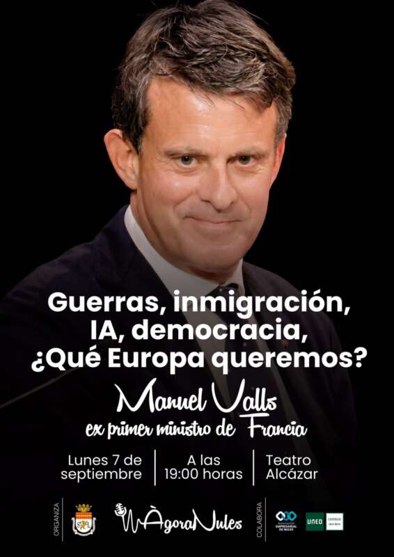 Nicolás Redondo y Manuel Valls debatirán sobre el futuro de Europa en Nules