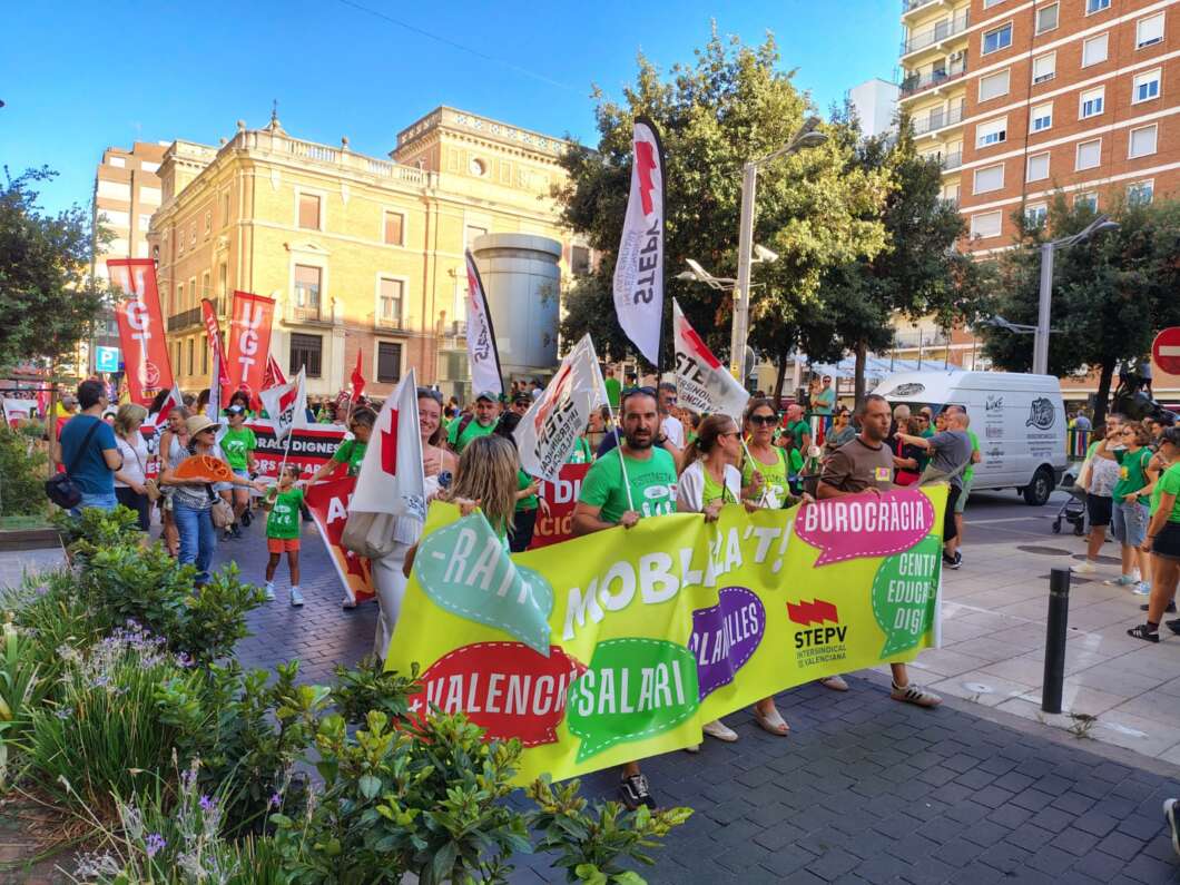 Manifestación docente septiembre 2026