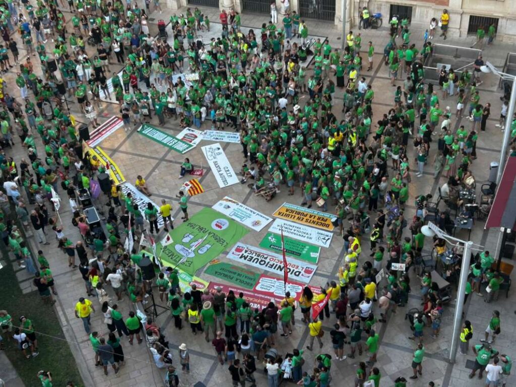 Protesta en Castelló por la enseñanza pública