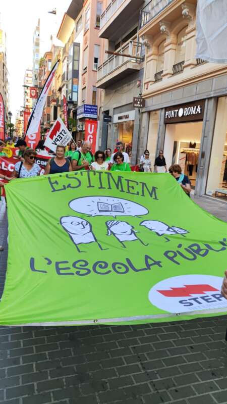 Protesta en Castelló por la enseñanza pública