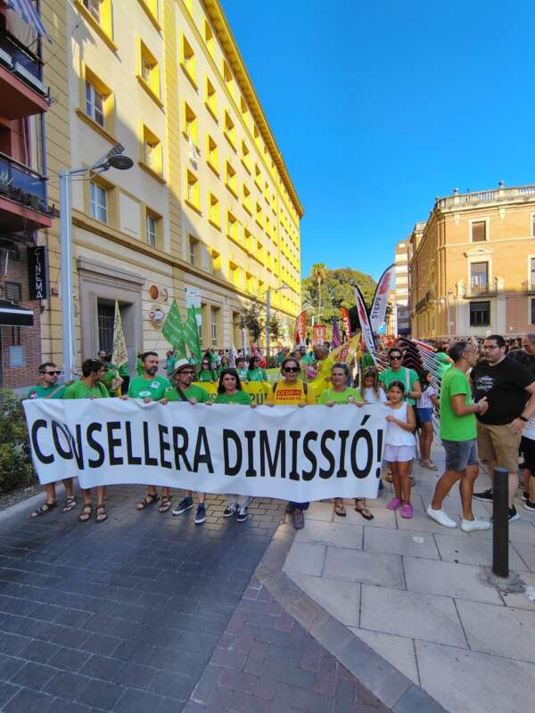 Protesta en Castelló por la enseñanza pública
