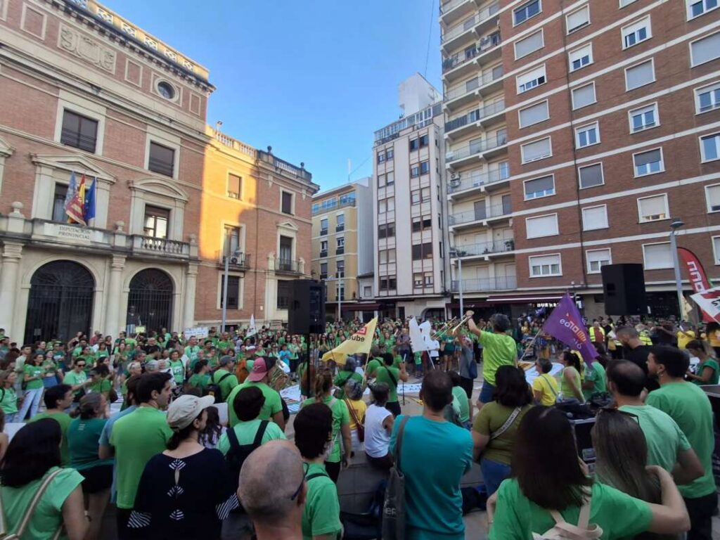 Protesta en Castelló por la enseñanza pública