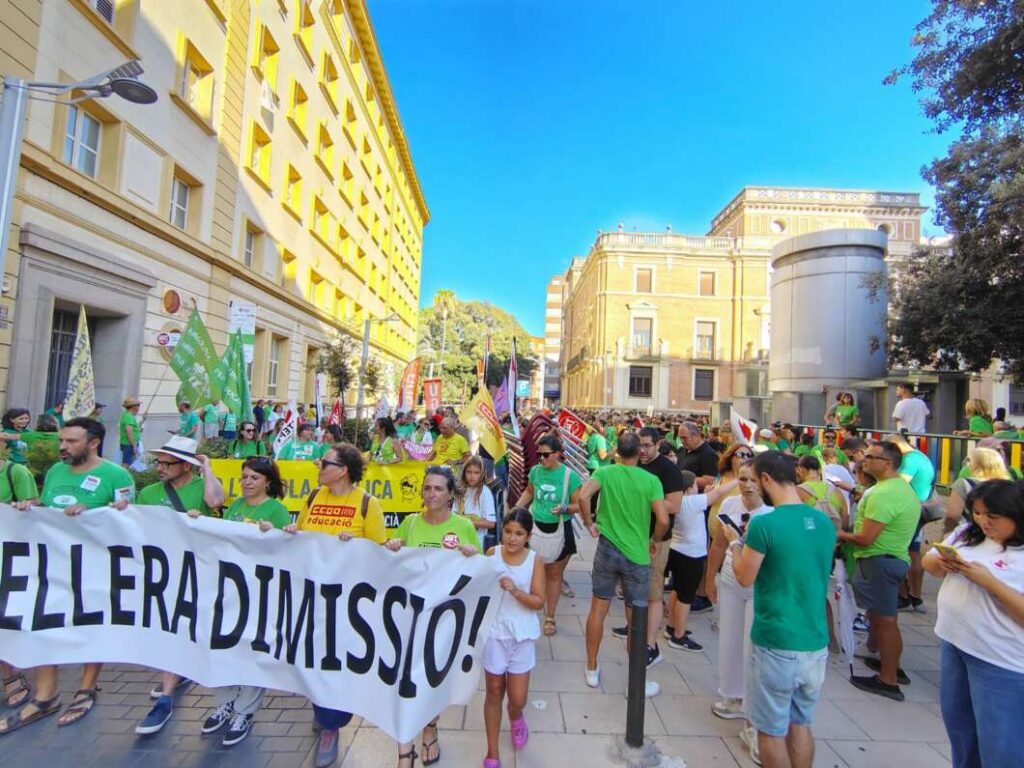 Protesta en Castelló por la enseñanza pública