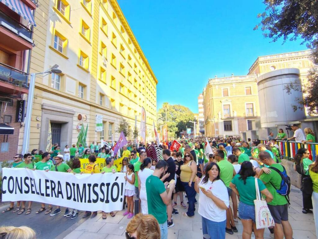 Protesta en Castelló por la enseñanza pública