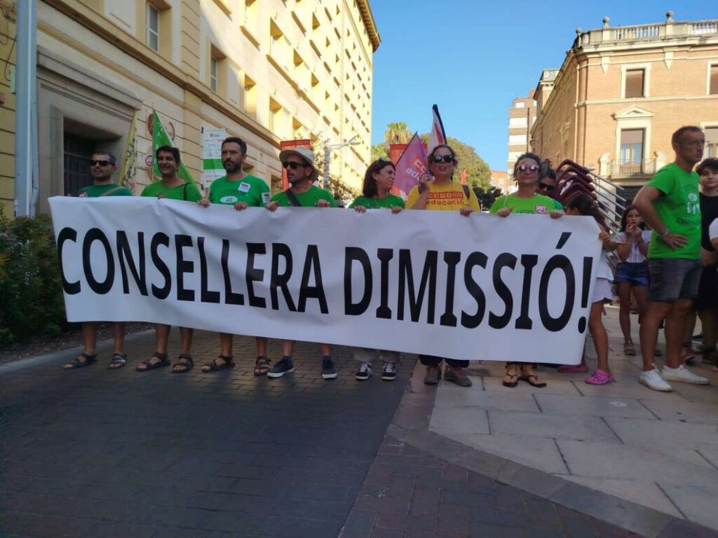 Protesta en Castelló por la enseñanza pública
