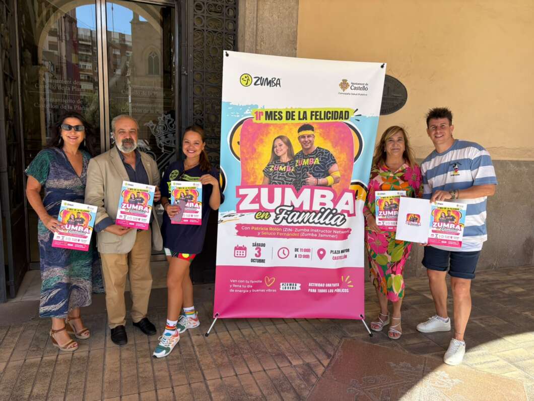 Castellón llevará una clase gratuita de zumba a la Plaza Mayor