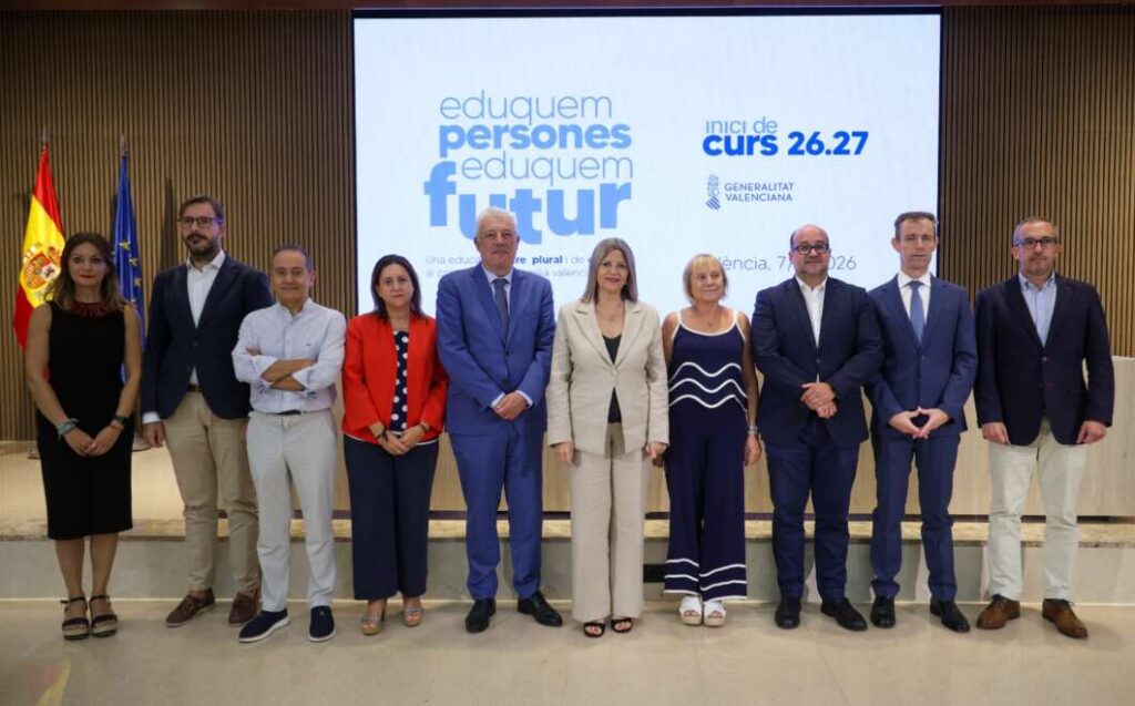 Miembros de Conselleria de Educación en la presentación del curso 2026-2027