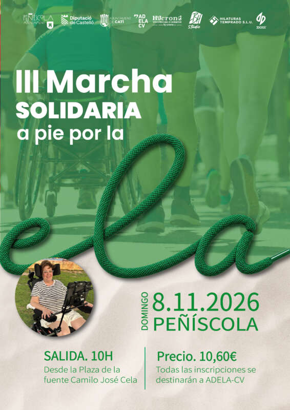 Peñíscola prepara una marcha solidaria para apoyar a las personas con ELA