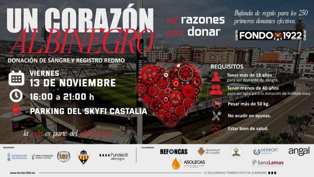 CD Castellón, campaña, donacion sangre, Castalia,